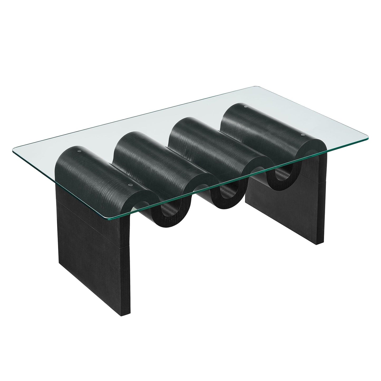 Ondine Glass Top Coffee Table by Modway FredCo