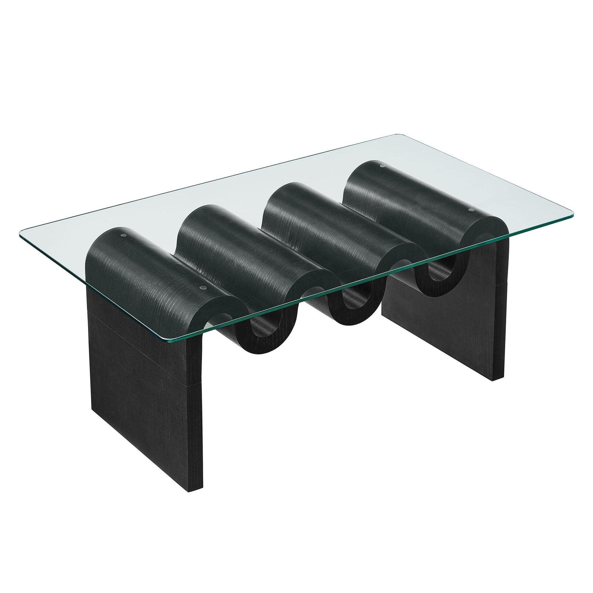 Ondine Glass Top Coffee Table by Modway FredCo