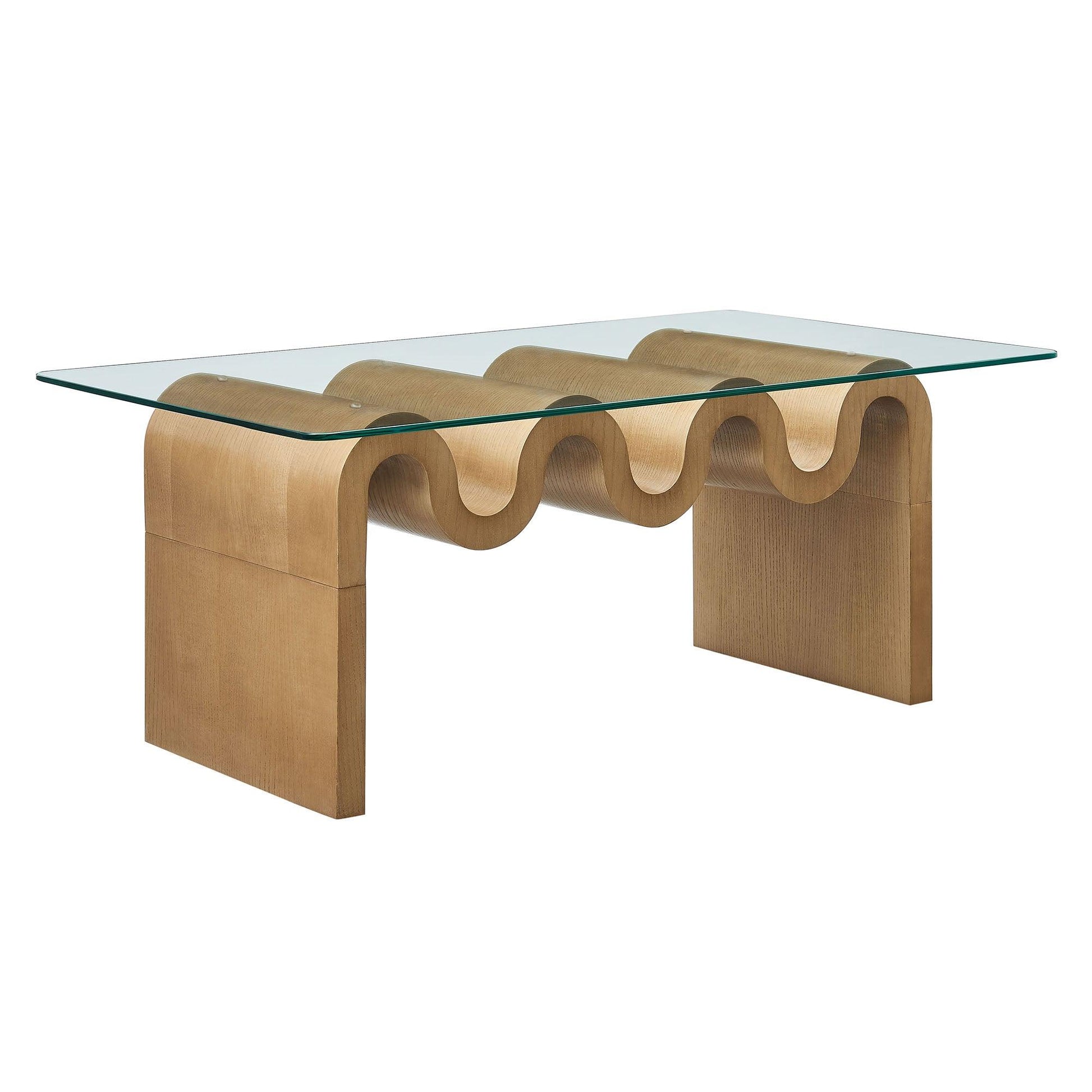 Ondine Glass Top Coffee Table by Modway FredCo