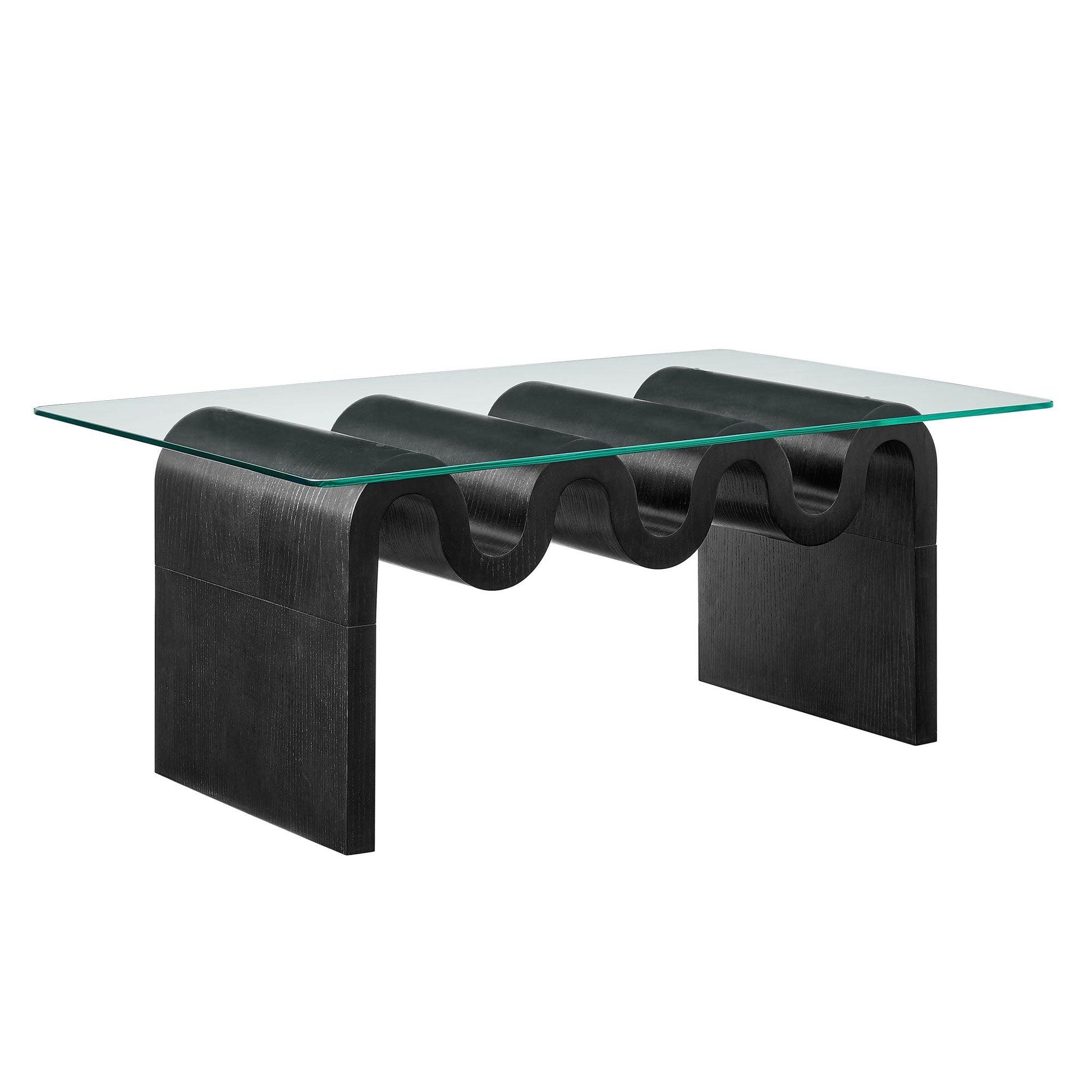 Ondine Glass Top Coffee Table by Modway FredCo