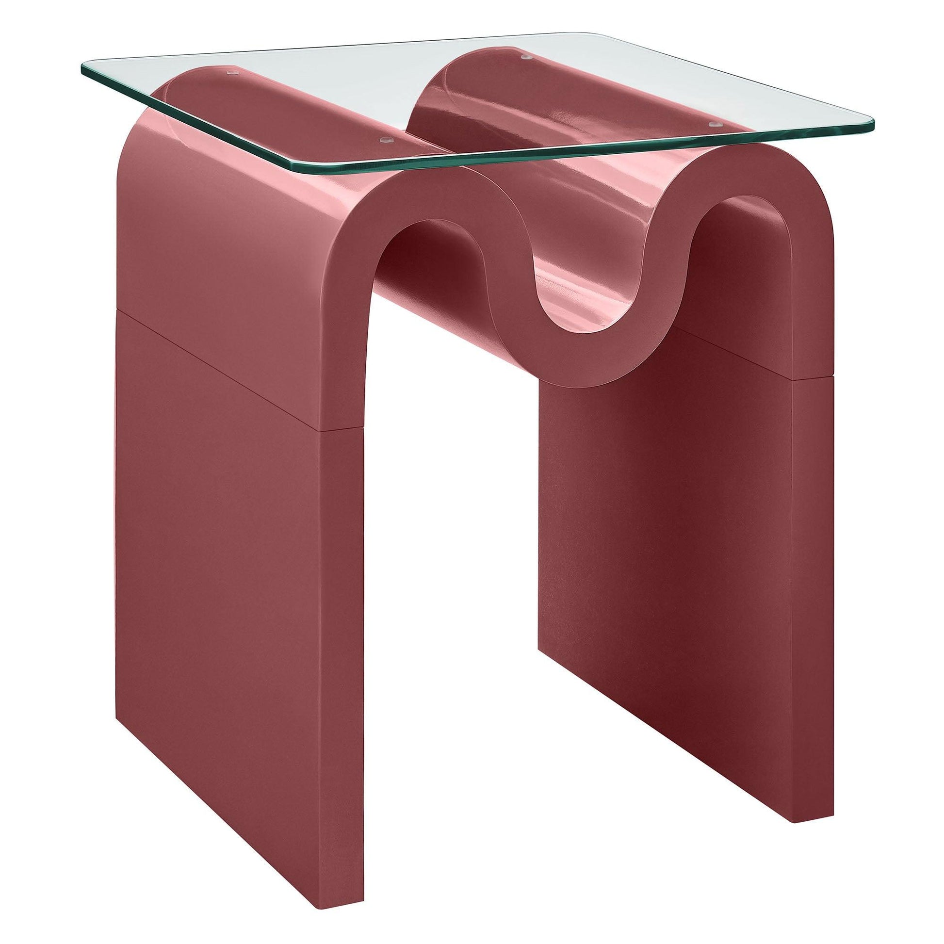 Ondine Glass Top Side Table by Modway FredCo
