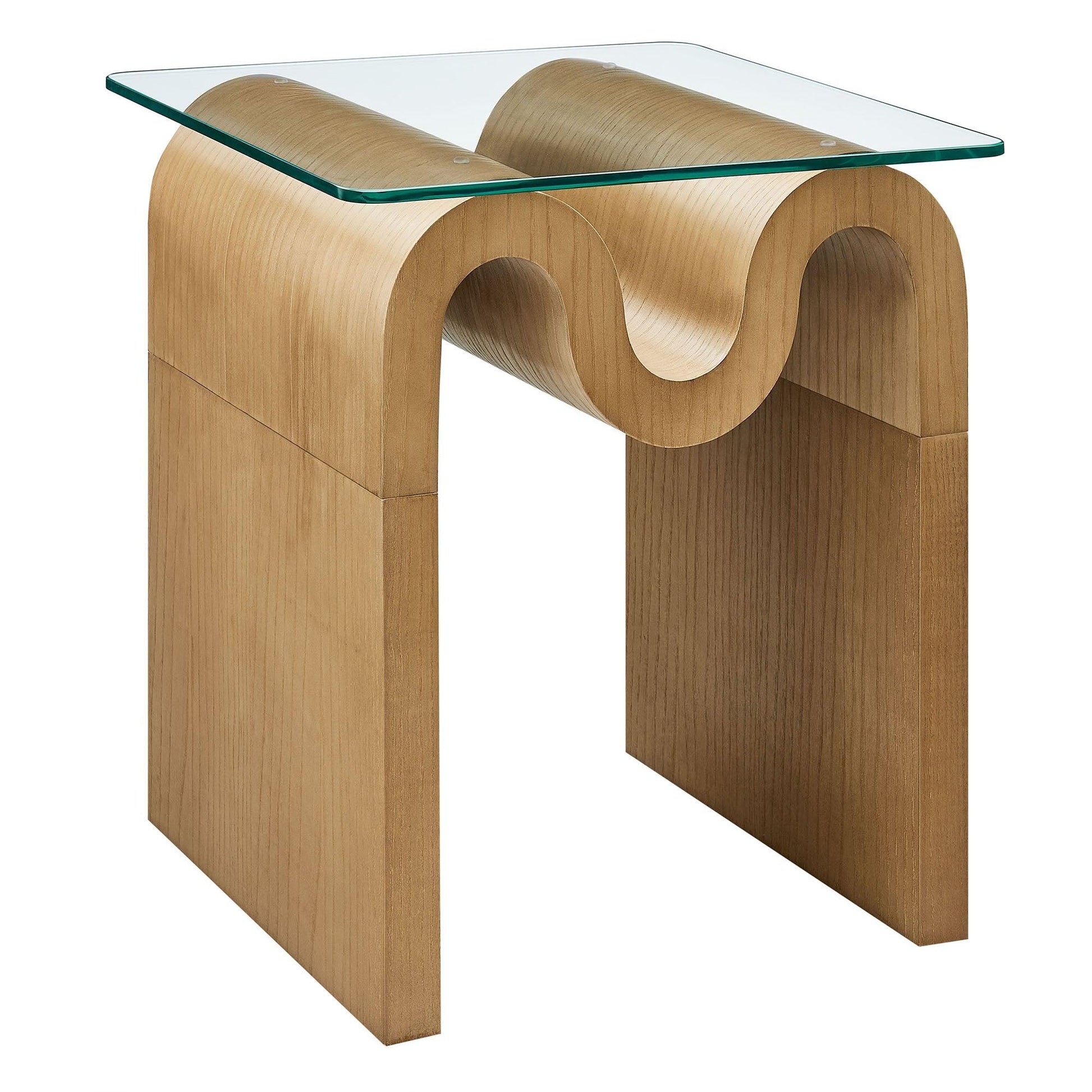 Ondine Glass Top Side Table by Modway FredCo