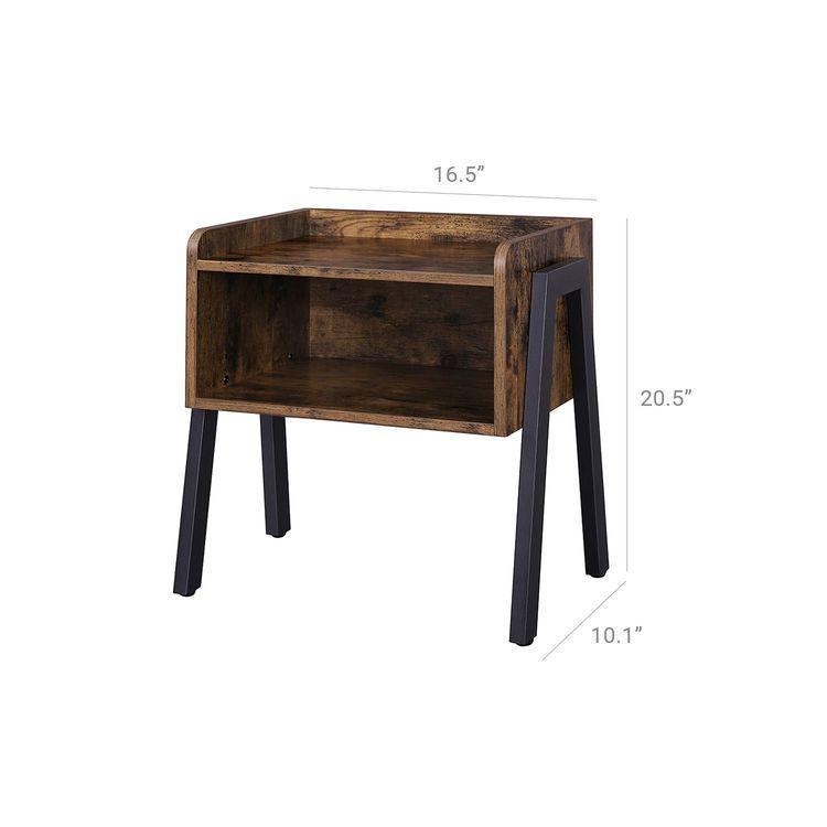 Open Drawer Side Table FredCo