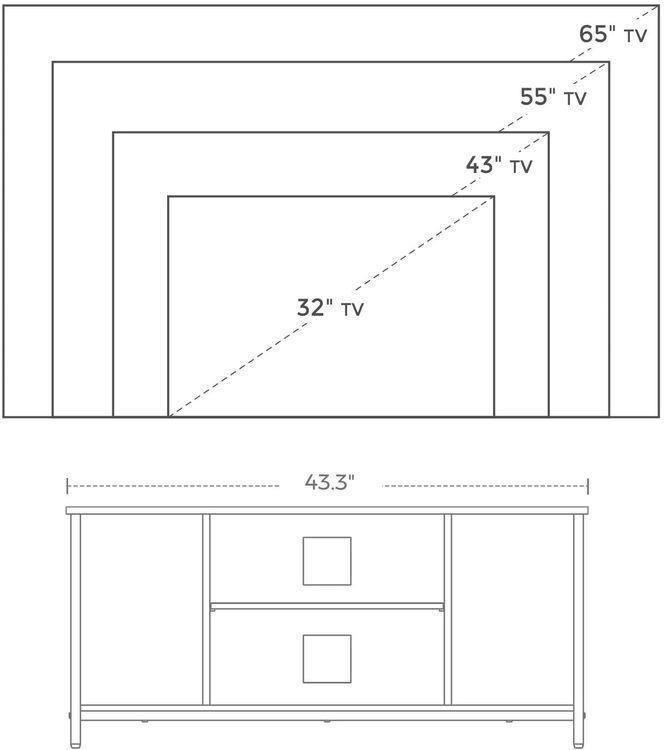 Open Storage TV Stand FredCo