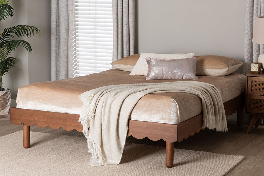 Orianthe Scalloped Queen Bed Frame FredCo