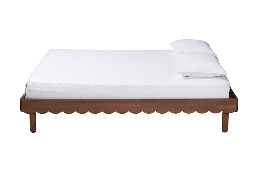 Orianthe Scalloped Queen Bed Frame FredCo