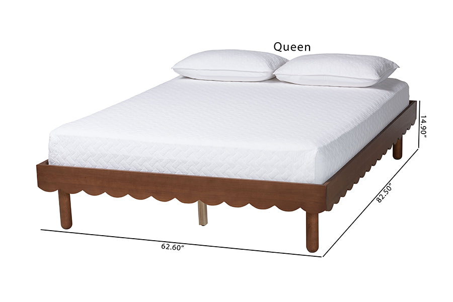 Orianthe Scalloped Queen Bed Frame FredCo