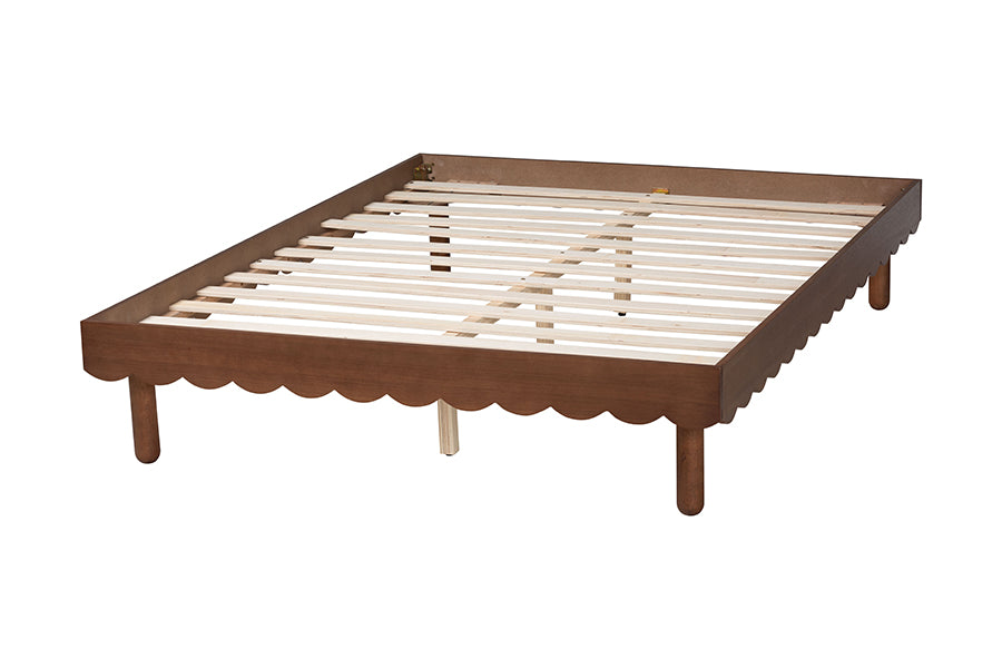 Orianthe Scalloped Queen Bed Frame FredCo