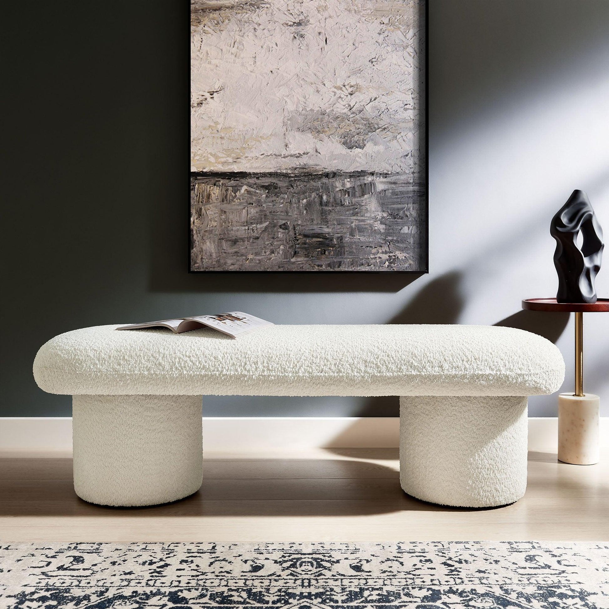 Orla Chenille Upholstered Bench by Modway FredCo