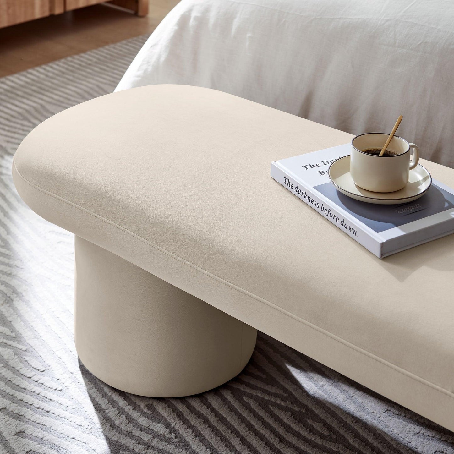 Orla Performance Velvet Bench by Modway FredCo