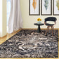 Oswell Non-Slip Foldable Vintage Damask Rug FredCo