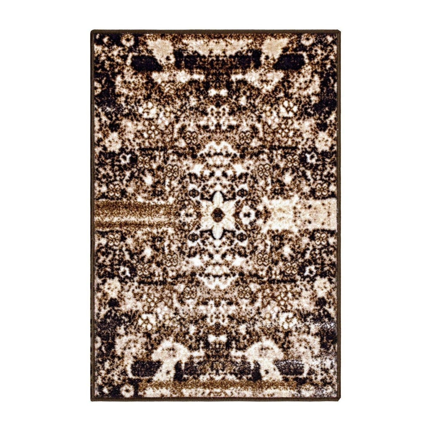 Oswell Non-Slip Foldable Vintage Damask Rug FredCo