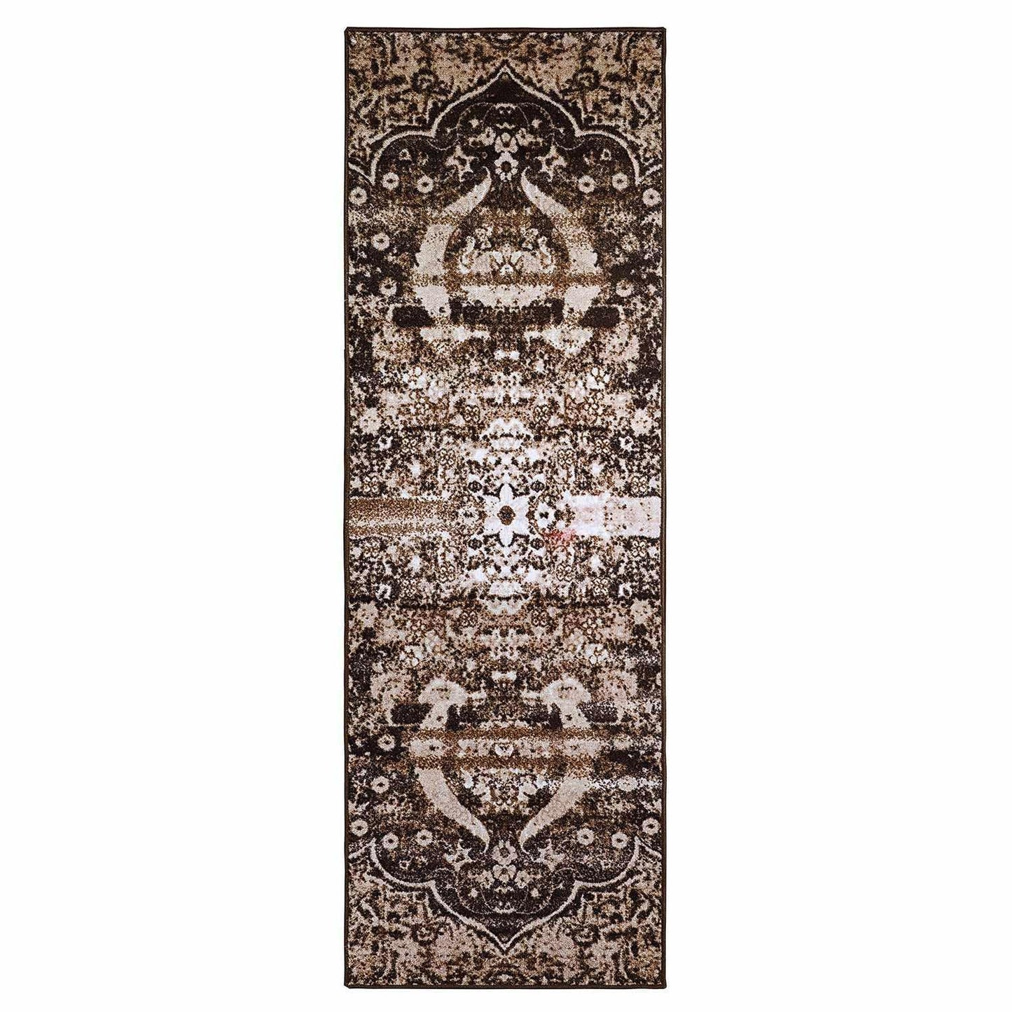 Oswell Non-Slip Foldable Vintage Damask Rug FredCo
