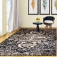 Oswell Non-Slip Foldable Vintage Damask Rug FredCo