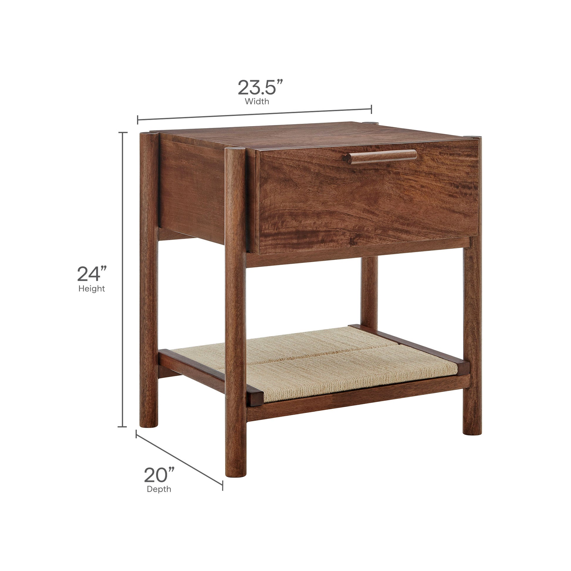 Oswin 1-Drawer Wood Nightstand by Modway MOD-7227 FredCo