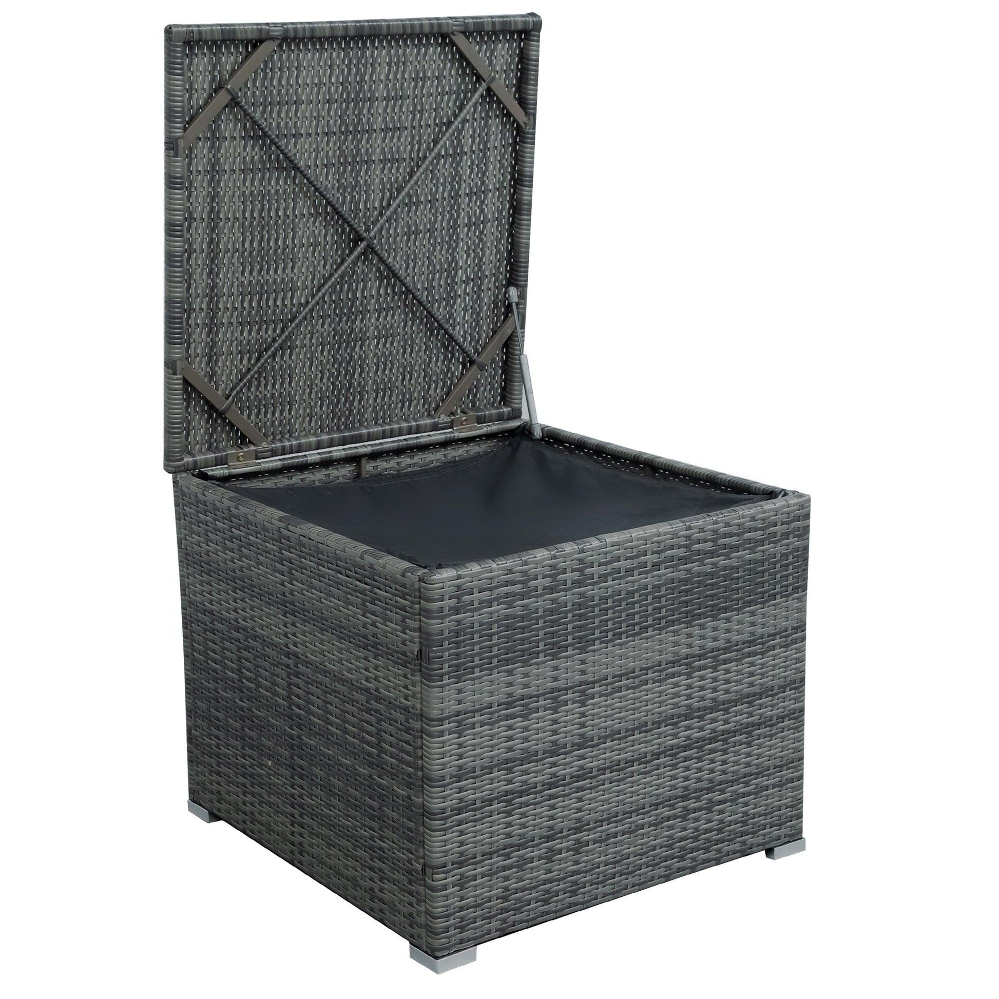 Outdoor Sofa Seating Group with Rattan Storage Box FredCo