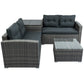 Outdoor Sofa Seating Group with Rattan Storage Box FredCo