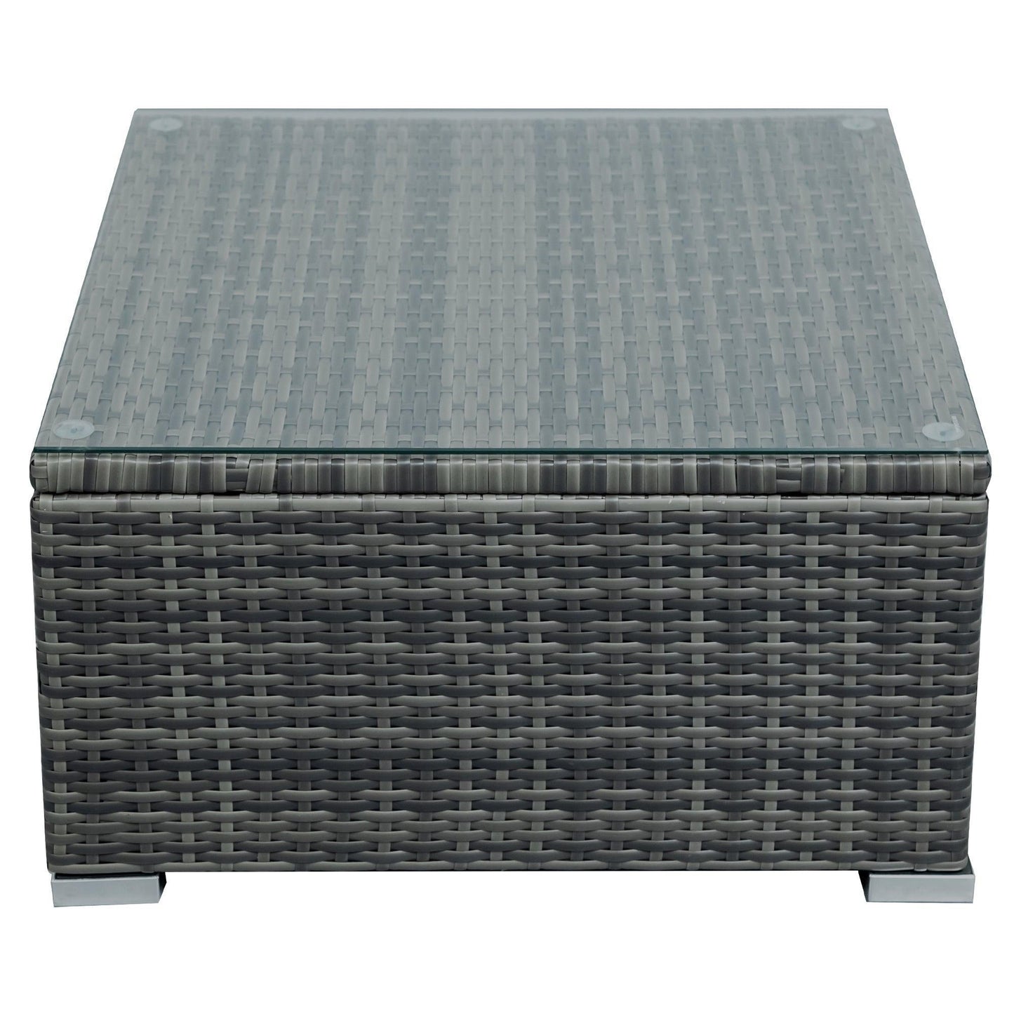 Outdoor Sofa Seating Group with Rattan Storage Box FredCo