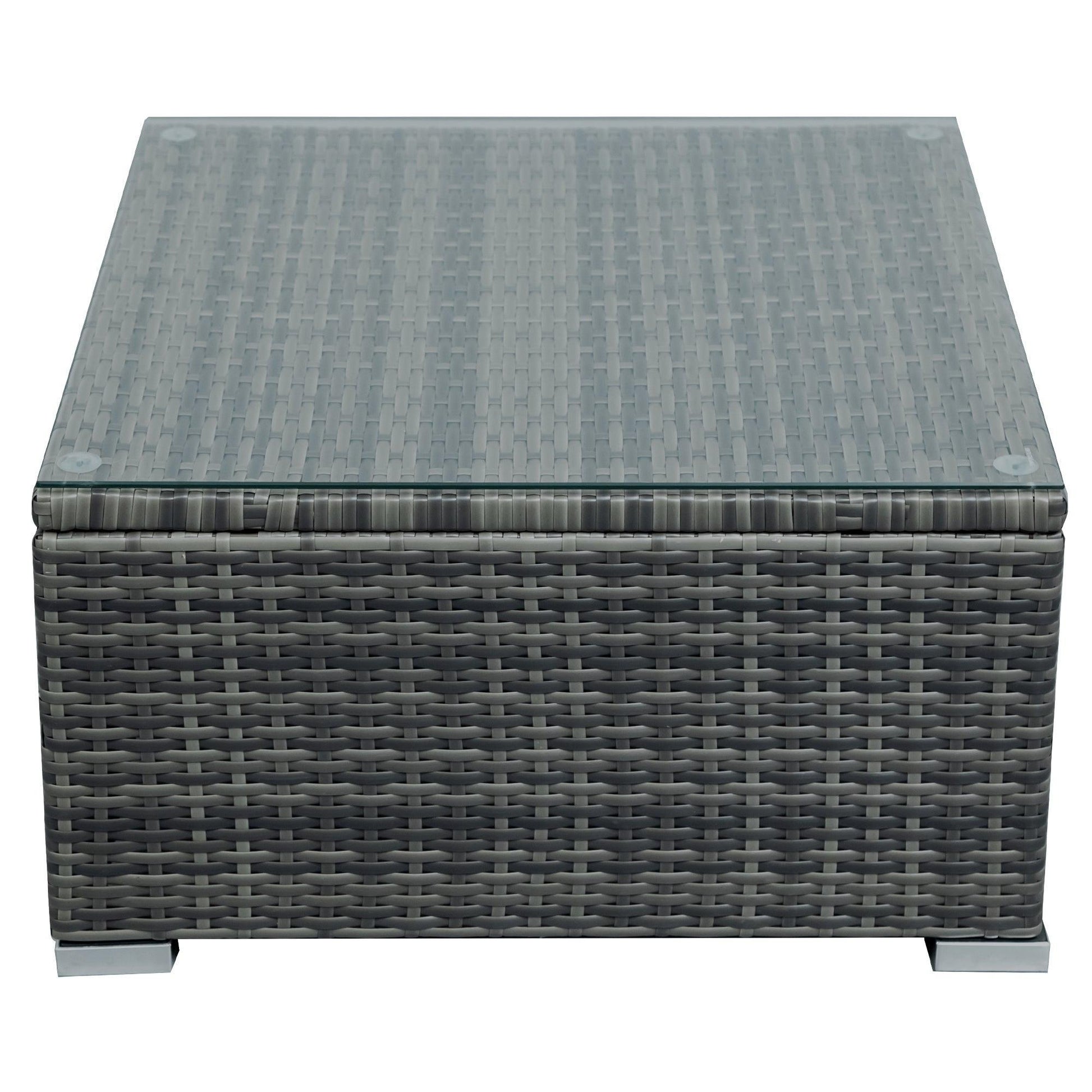 Outdoor Sofa Seating Group with Rattan Storage Box FredCo