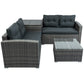 Outdoor Sofa Seating Group with Rattan Storage Box FredCo