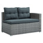 Outdoor Sofa Seating Group with Rattan Storage Box FredCo