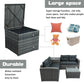 Outdoor Sofa Seating Group with Rattan Storage Box FredCo