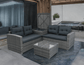 Outdoor Sofa Seating Group with Rattan Storage Box FredCo