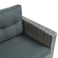 Outdoor Sofa Seating Group with Rattan Storage Box FredCo