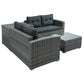 Outdoor Sofa Seating Group with Rattan Storage Box FredCo