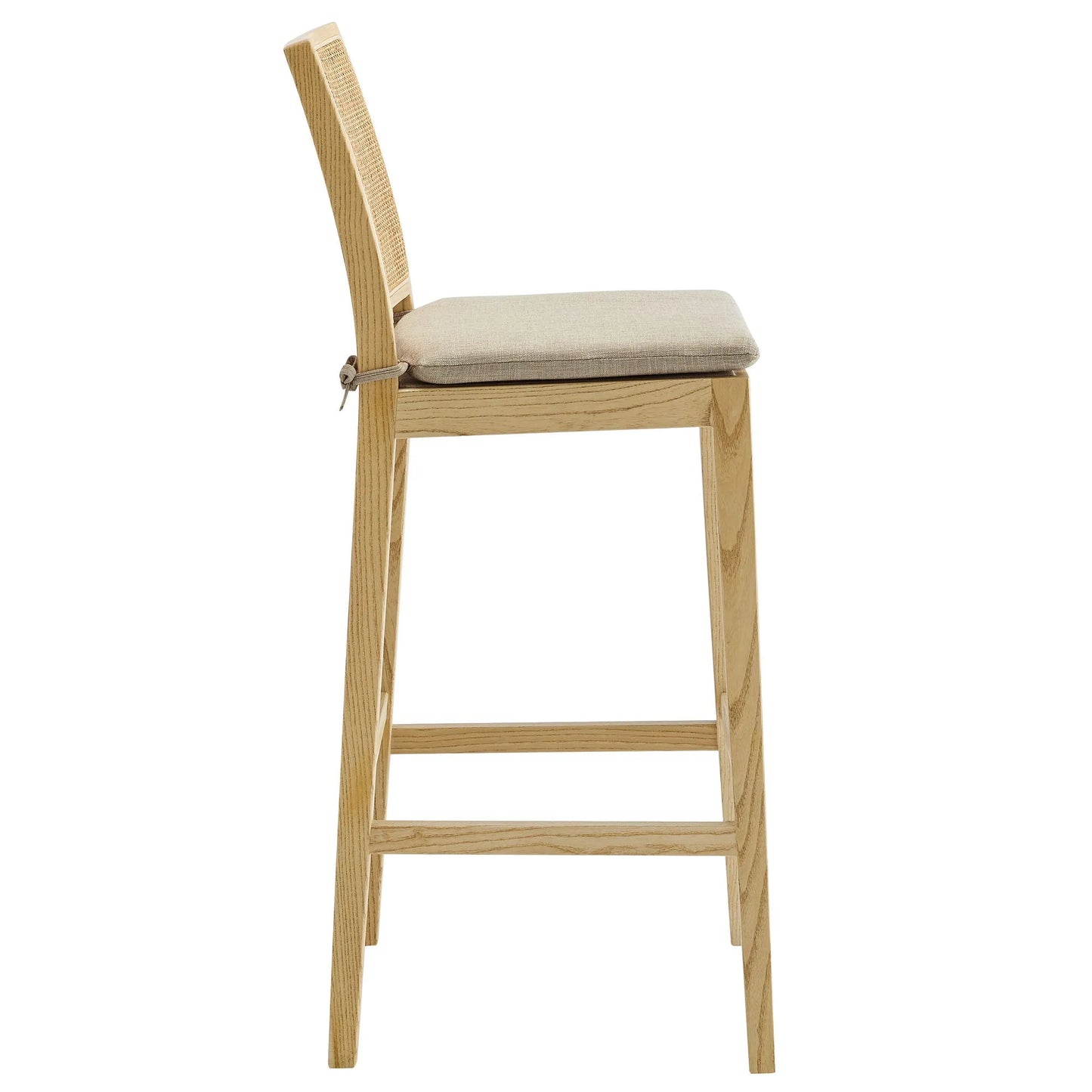 Ovard Wood and Rattan Bar Stool by Modway EEI-7289 FredCo