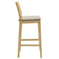 Ovard Wood and Rattan Bar Stool by Modway EEI-7289 FredCo