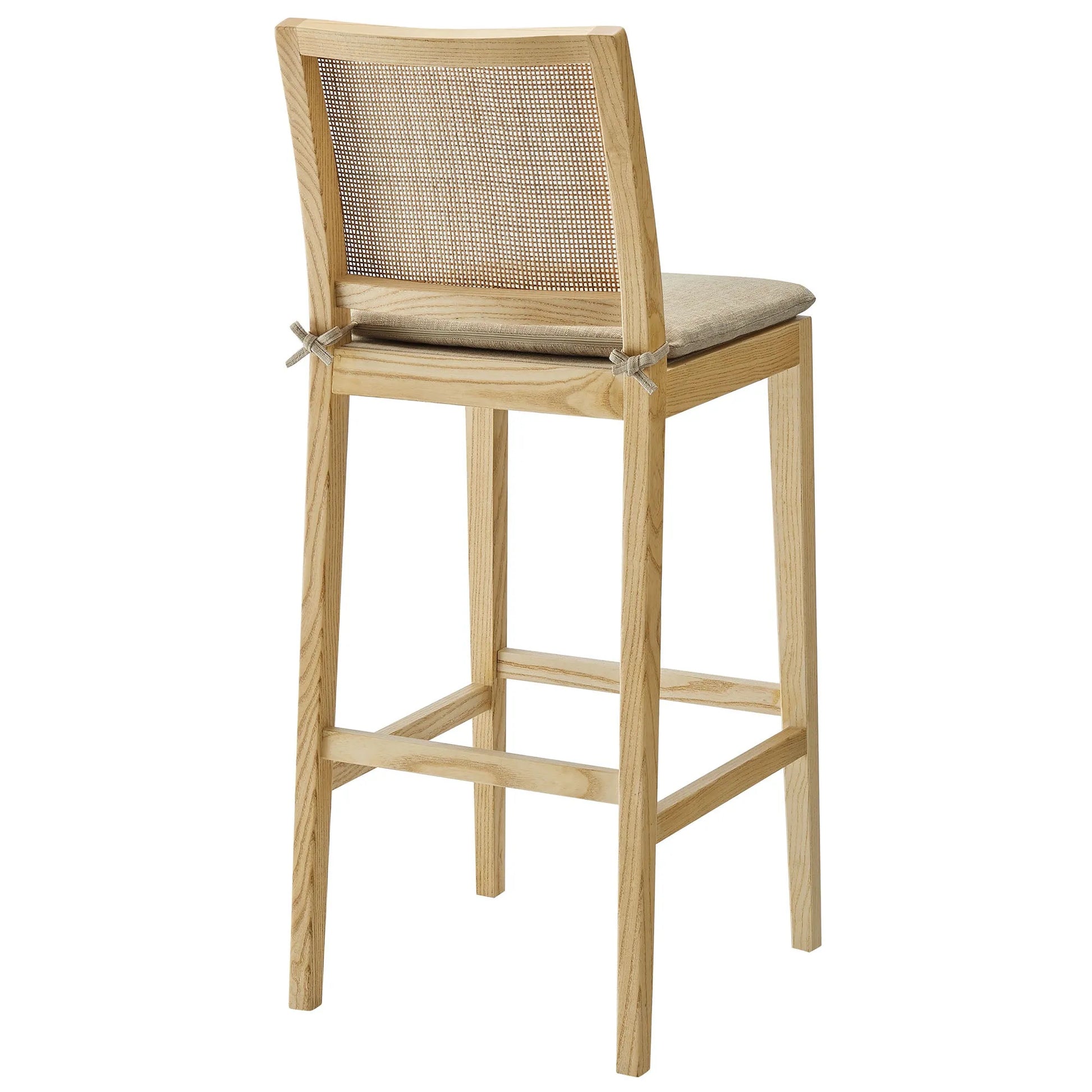 Ovard Wood and Rattan Bar Stool by Modway EEI-7289 FredCo