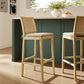 Ovard Wood and Rattan Bar Stool by Modway EEI-7289 FredCo
