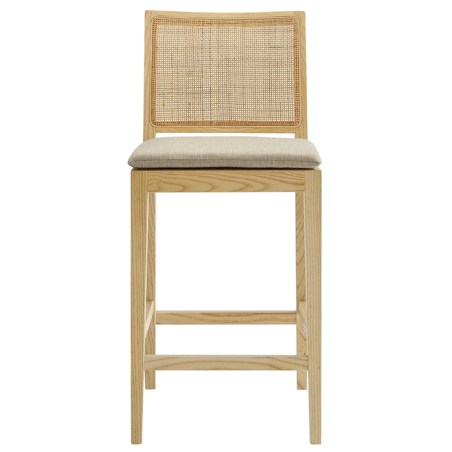 Ovard Wood and Rattan Counter Stool by Modway EEI-7290 FredCo