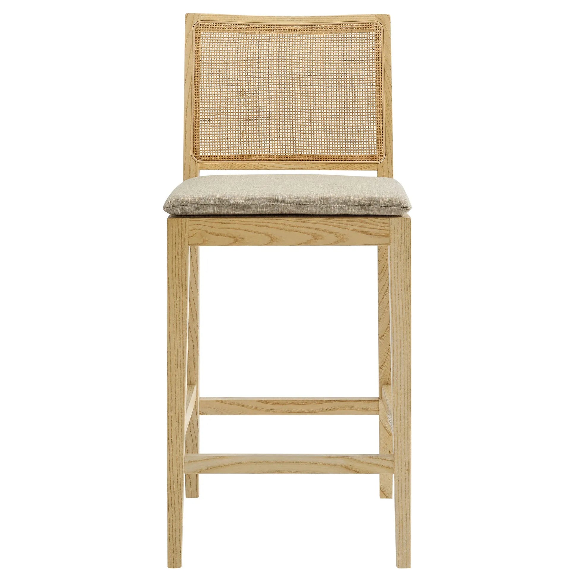Ovard Wood and Rattan Counter Stool by Modway EEI-7290 FredCo