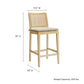 Ovard Wood and Rattan Counter Stool by Modway EEI-7290 FredCo