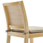 Ovard Wood and Rattan Counter Stool by Modway EEI-7290 FredCo