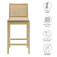 Ovard Wood and Rattan Counter Stool by Modway EEI-7290 FredCo