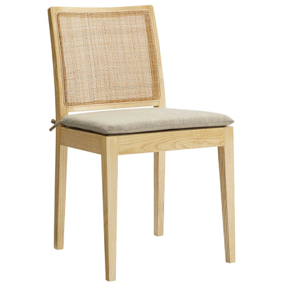 Ovard Wood and Rattan Dining Chair by Modway EEI-7288 FredCo