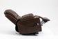 Oversized Lift Recliner Chair with Dual OKIN Silent Lift Motor, Multi-Function Massage, and Cup Holders, Brown FredCo