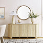 Overture 63” Oval Faux Travertine Sideboard by Modway FredCo