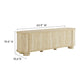 Overture 63” Oval Faux Travertine TV Stand by Modway FredCo