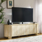 Overture 63” Oval Faux Travertine TV Stand by Modway FredCo