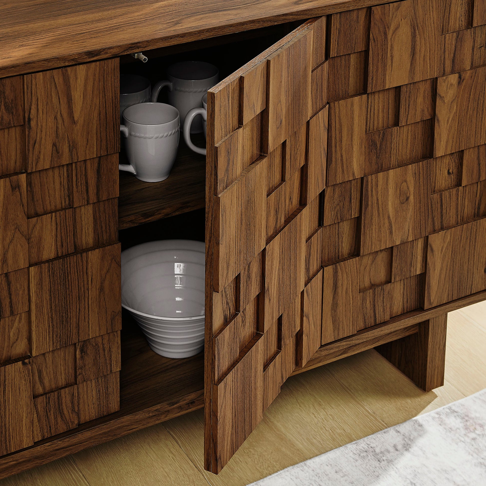 Owen 59 Inch 4 Door Geometric Sideboard by Modway EEI-7448 FredCo