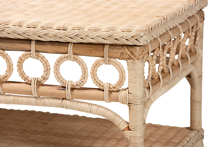 Oxford Natural Rattan Coffee Table FredCo