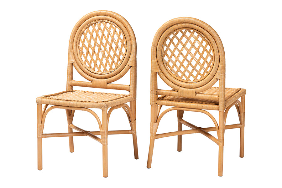 Oxford Natural Rattan Dining Chair FredCo