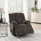 Pacay Brown Chenille Power Motion Recliner with Lift, Heating & Massage Function FredCo
