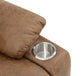 Pacay Brown Leather Aire Power Motion Recliner with Lift, Heating & Massage Function FredCo
