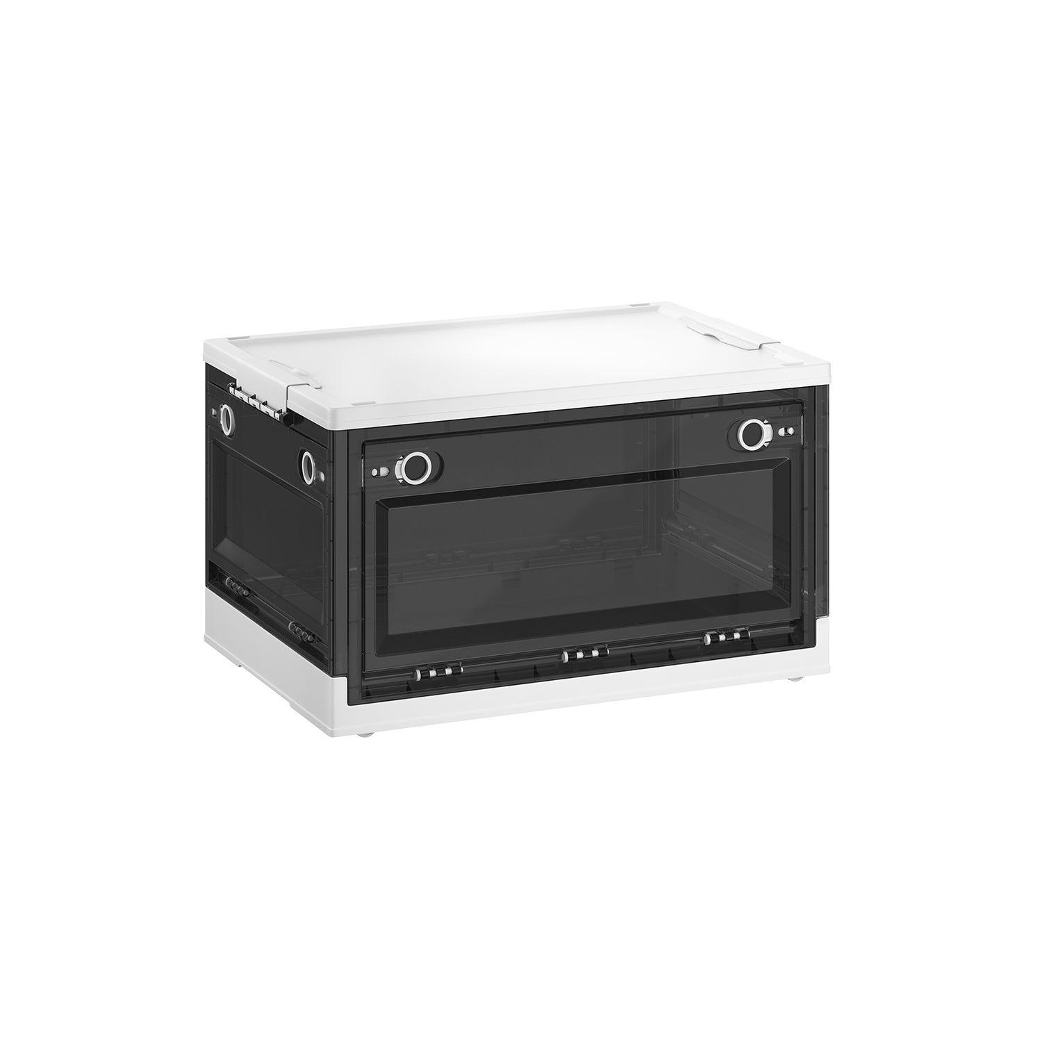 Pack of 1 Storage Bins 44L White and Gray FredCo