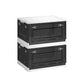 Pack of 2 Storage Bins 68L White and Gray FredCo